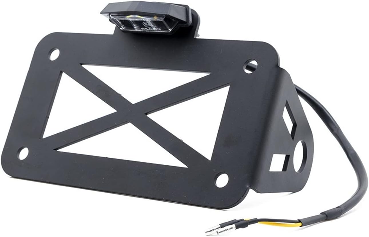 License Plate Frame Motorcycle Black Side Mount License Plate Number