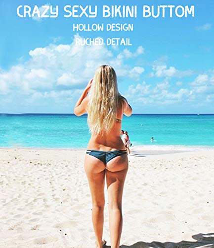Kiwi Rata 2018 New Womens Swimwear Sexy Tie Side Sweet Heart Brazilian Bikini Bottom Hipster Swimsuit Beachwear Swimwear #TOP4