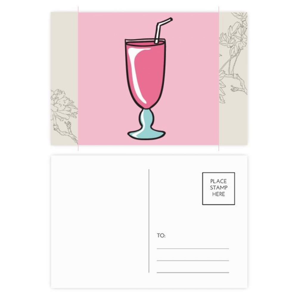 Carte postale fleur rose douce lot de 20 pièces multicolores - 4