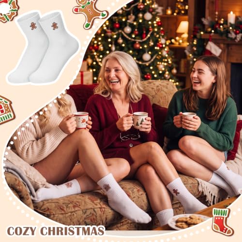Image of Eurzom 10 Pairs Socks Womens Crew Elastic Ankle Length Cotton Socks Aesthetic Cute Lightweight Low Cut Gifts for Women