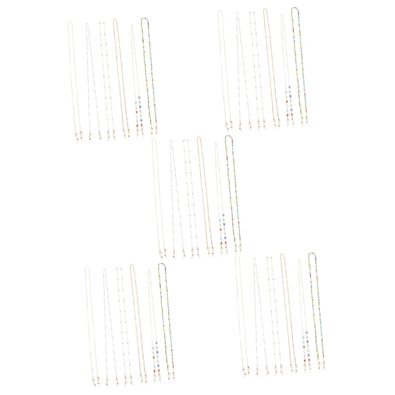 30stücke Teiliges Brillenketten Mit Perlen Und Maskenhalter Anti-verlust Brillenband Bunten Farben Für Sport Und Freizeit Für Damen Und Herren