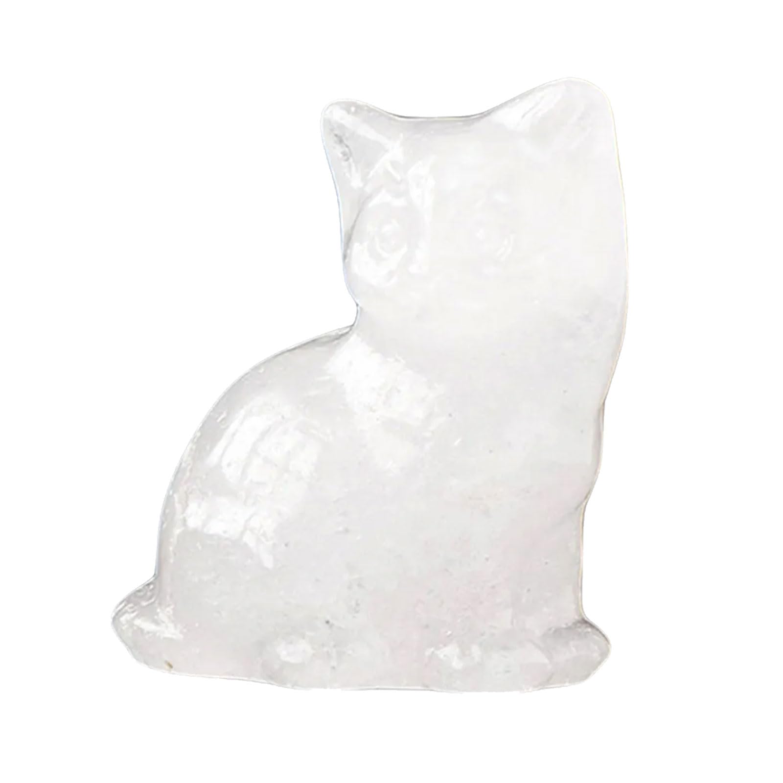 hogtnd Crystal Lucky Cats Miniature Figurine Collectibe Gift for Celebration Birthday Housewarming Fengshui Decorations Ornament Fengshui Ornament