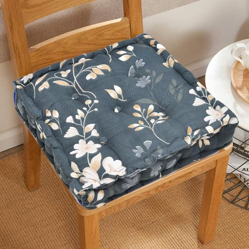 Image of Amazon Brand - Umi Chair Cushion Comfortable Thick Tufted Seat Cushion Cushion for Meditation,Floor Cushion for Sitting in Living Room,Chair Box for Indoor Seat Set of 1,16X16(Inches)