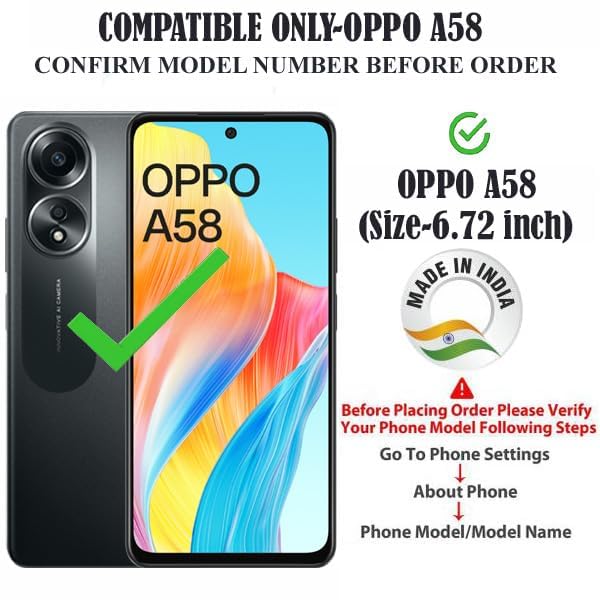 Image of Rubber Back Cover Compatible Model for Oppo CPH2577 / A58 4G (6.72 inch) - Transparent