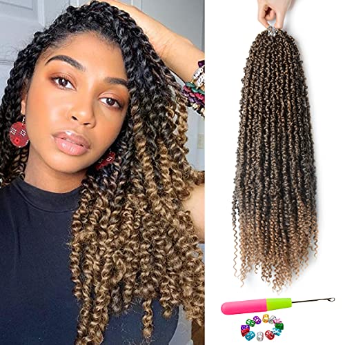 Passion Twist Hair - 8 Packs 24 Inch Passion Twist Crochet Hair For Black Women, Crochet Pretwisted Curly Hair Passion Twists Synthetic Braiding Hair Extensions(24 Inch 8 Packs, T27)