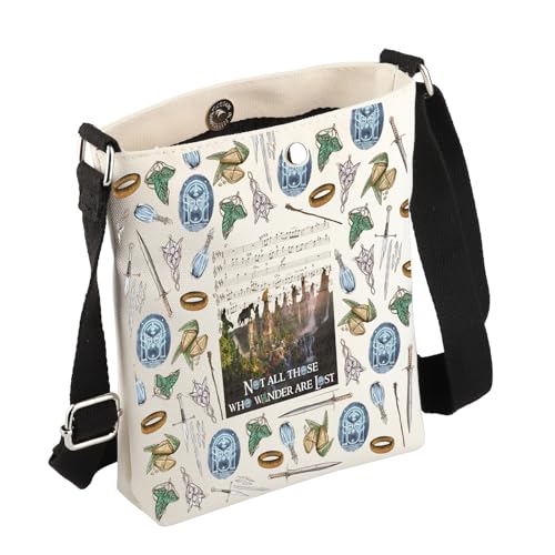 JYTAPP Rings Movie Crossbody Bags Movie Fans Gifts Tv Show Merch (beige)3