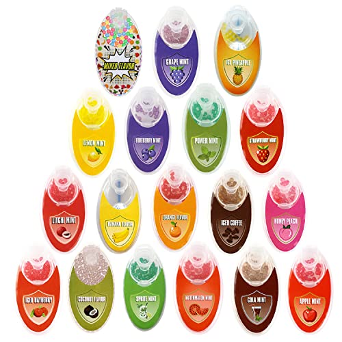 KRLCR - Bille cigarette parfumé | 18 saveurs | 1800 capsules de menthol de qualité supérieure | Livré avec 18Applicateur bille cigarette | Livré avec 3...