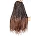 7 Packs 14 Inch Goddess Box Braids Crochet Hair Prelooped Crochet Hair Crochet Braids box braid crochet hair crochet braids hair for black women Jumpo Braiding Hair (14 Inch 7 Packs, #1B/30)