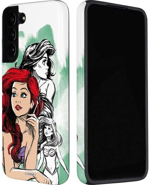 Miniatura 4 de Skinit Funda Pro para teléfono compatible con Samsung Galaxy S22 Plus, con licencia oficial de Disney Ariel Sketch Design verde