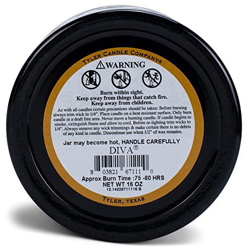 Tyler Diva Limited Edition Stature Mossy Black 16Oz Scented Jar Candle (16 Oz) #TOP4