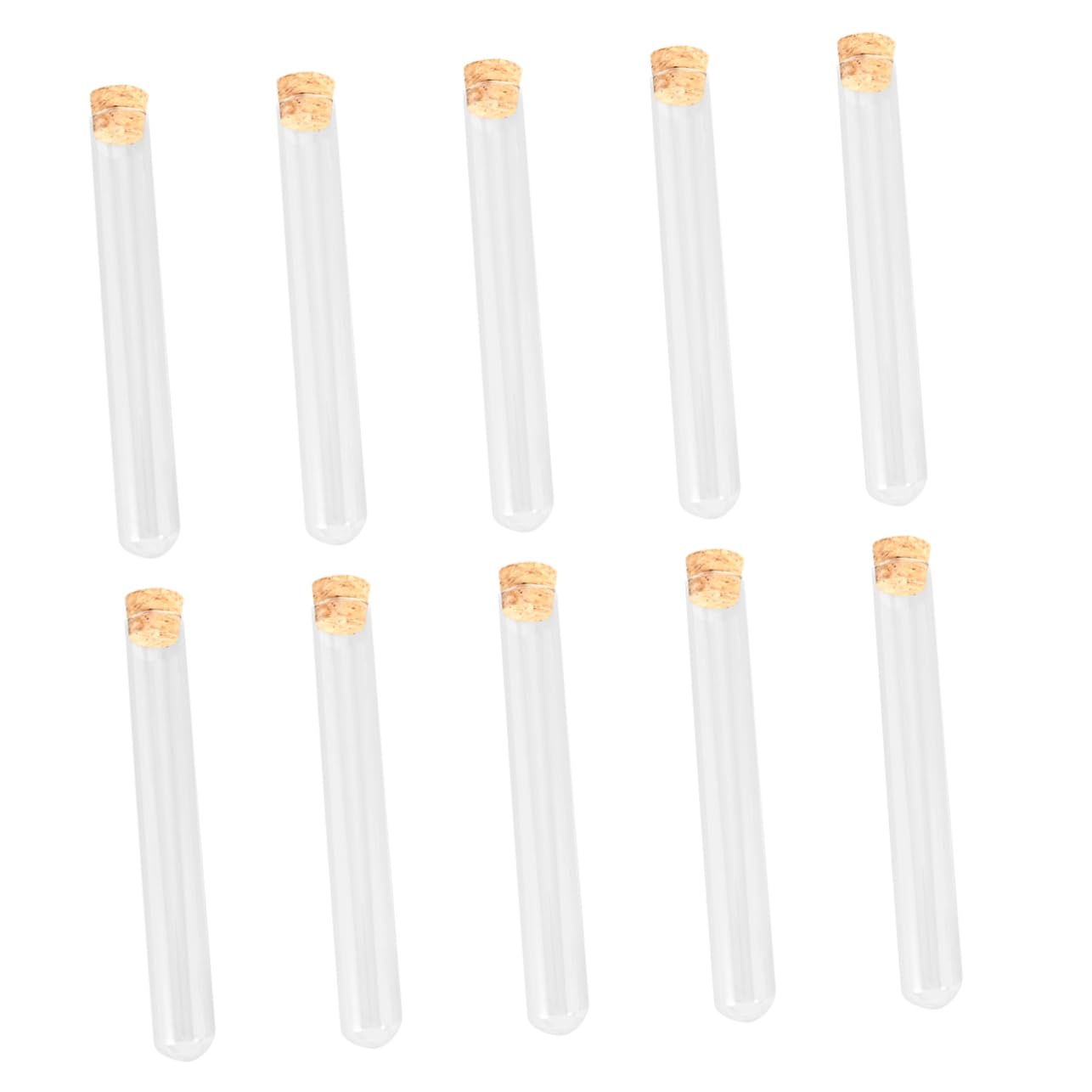 CHILDWEET 10pcs Glass Test Tube Mini Bottle Micro Test Tube Test Tubes Storage Craft Test Tube Scientific Experiments Container Racks Beakers and Test Tubes Propagation Tubes Clear Lab Tubes