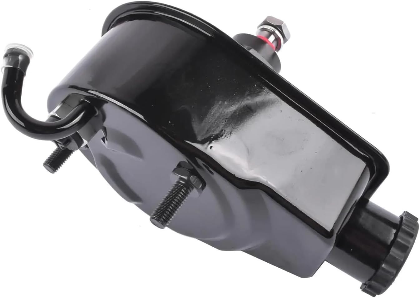 Black Power Steering Pump Keyway Style Compatible For Ford/GM/Chrysler PS/Chevy