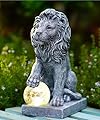 Philodwell Lion Statue for Garden Decor: Outdoor Figurines Sculpture with Ball for Lawn Patio Yard Balcony - Gifts for Mom Grandma Women