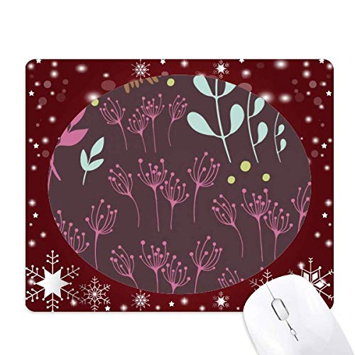 Tapis de souris fleur sombre grand format motif flocon de neige hiver