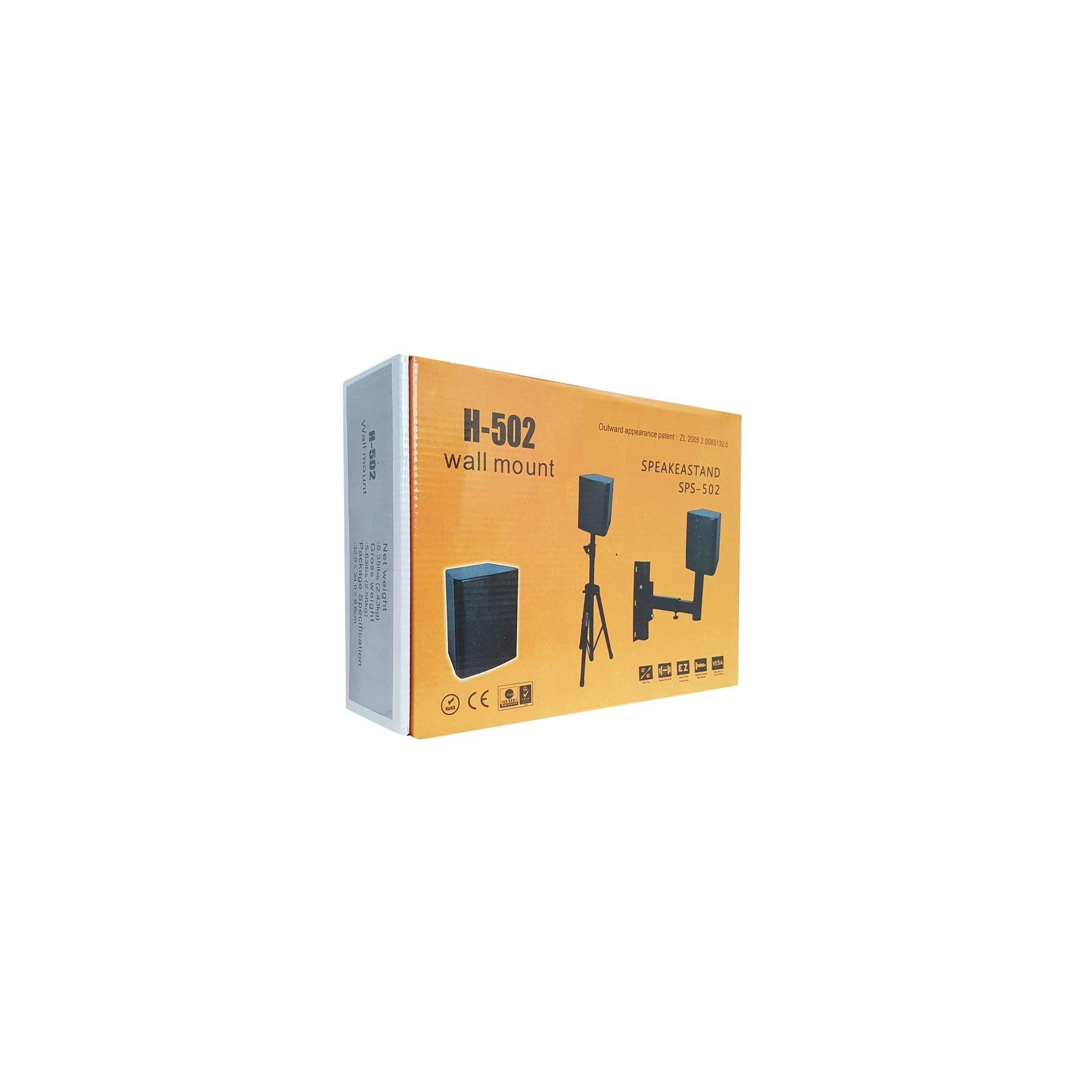 Coppia Supporto Parete Casse Acustiche Diffusore Audio Regolabile Orientabile Muro Girevole Inclinabile Universale Stereo Home Cinema Kit Fissaggio Nero