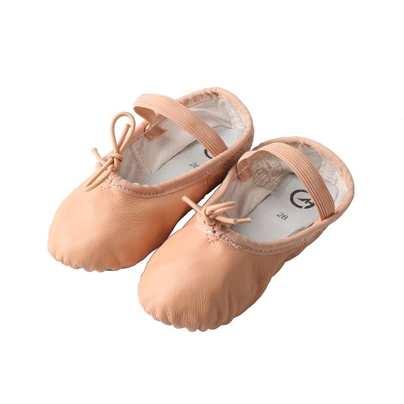 TMA EYES Ballet Leather Shoes for Girl‘s Leather Full Sole, Arch Support, Breathable Dance Shoes3