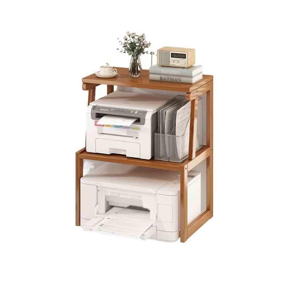 Stampante Piedistallo Rack di stoccaggio for ufficio multifunzionale Supporto for fotocopiatrice for stampante multistrato domestico(Bruin)