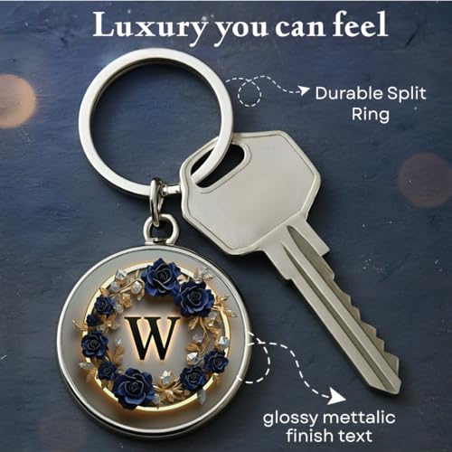 Image of magical gifts MG | Premium Alphabet & Initial Metal Keychain for Bags & Keys | Double-Sided | Personalized Initial Charm Keyring | Heavy-Duty Metal | Perfect for Gifting & Daily Use