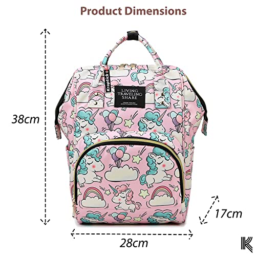 Image of Kraptick Diaper Bags Backpack, Diaper Bags for Mom for Travel, Baby Diaper Bag, Maternity Bags for Mother and Baby, Nursing Bags for Mothers, Diaper Bag Handbag (ANIMAL PRINTED)