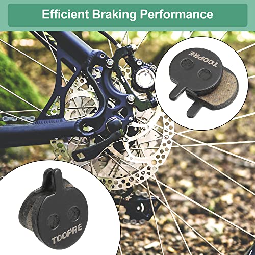 X AUTOHAUX 4 Pair Resin Bicycle Disc Bike Brake Pads for Jak-5 B777 TRINX, Black - Image 4