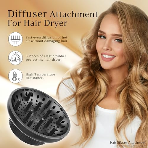 Acessório difusor universal difusor de cabelo para cabelos cacheados, difusor de secador de cabelo p
