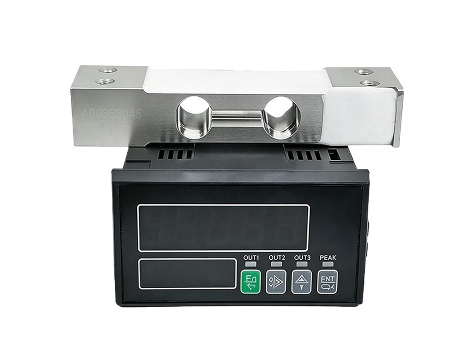 WUPLKCUIJ 130mm Load Cell and Indicator, Weighing Sensor High Frequency Acquisition Display Controller Instrument(50KG sensor display)