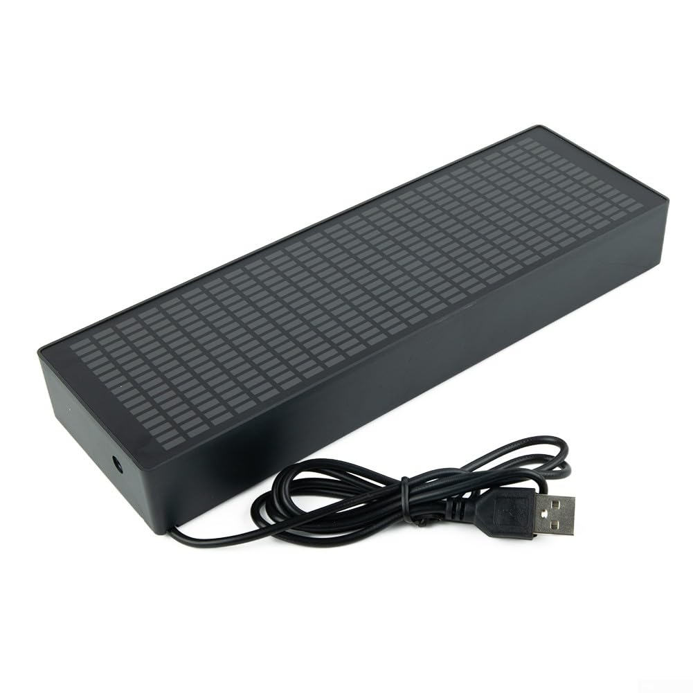 LED Music Spectrum Indicator, RGB Music Rhythm Light, VU Meter Indicator Analyzer, Screen -Amplifier VFD LED Display, Purple