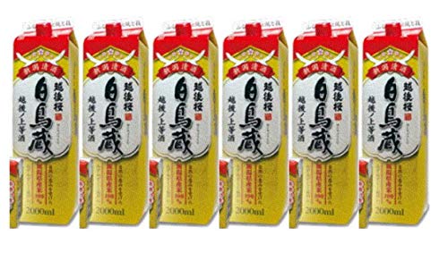 新潟清酒 越後桜 白鳥蔵(新潟県限定販売)2Lパック×6本