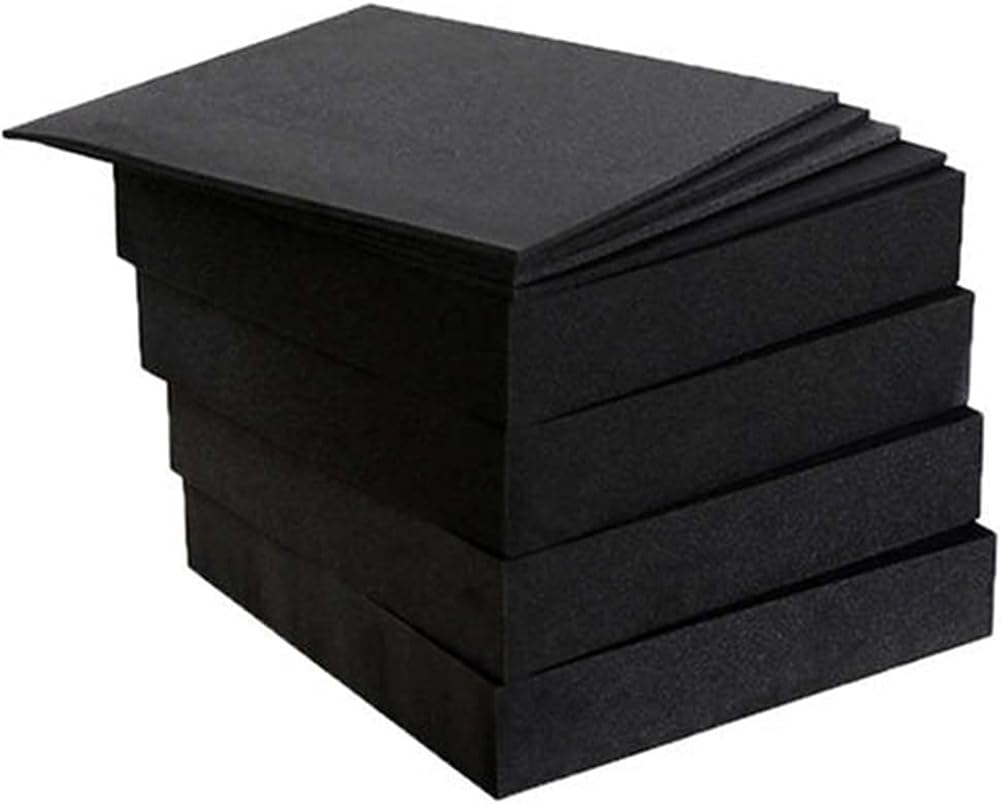 Topper per materasso in schiuma ad alta densità, spessore 3/5/7/10 cm, per cuscini, cucce per animali domestici, panche e cuscini per sedili (12 cm di altezza, 40 x 40 cm)