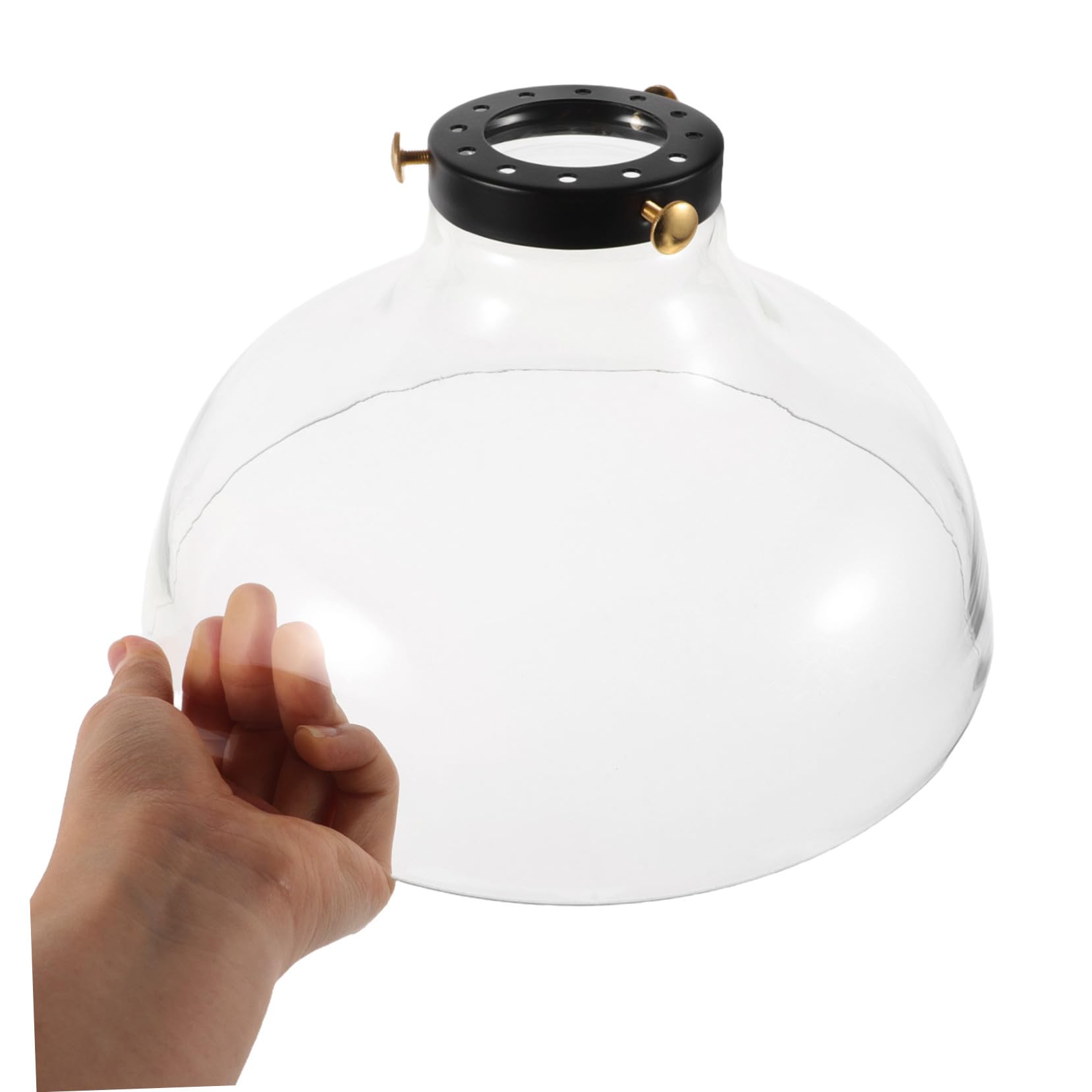 Pantalla de Cristal de Repuesto en Forma de Embudo | Vidrio Soplado a Mano, Resistente al Calor y Fácil de Limpiar, para Casquillo E26/e27 y Rosca de Aluminio