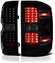 VIPMOTOZ LED Tail Light Lamp Assembly For 2014-2018 Chevy Silverado 1500 2500HD 3500HD (Factory Incandescent Model) - Black Housing, Smoke Lens, Driver & Passenger Side