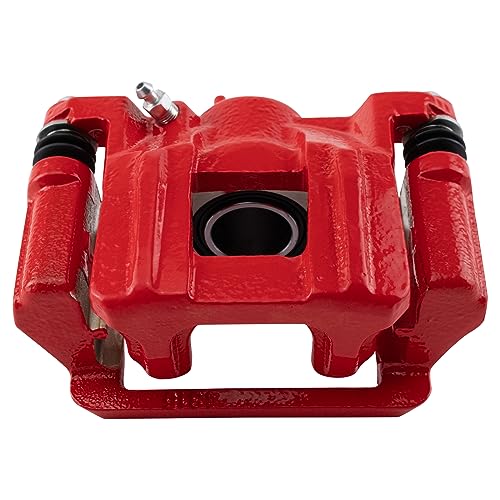 Image of TRQ Performance Front and Rear Brake Caliper Set Brackets Coated Compatible with 2009-2015 Honda Pilot