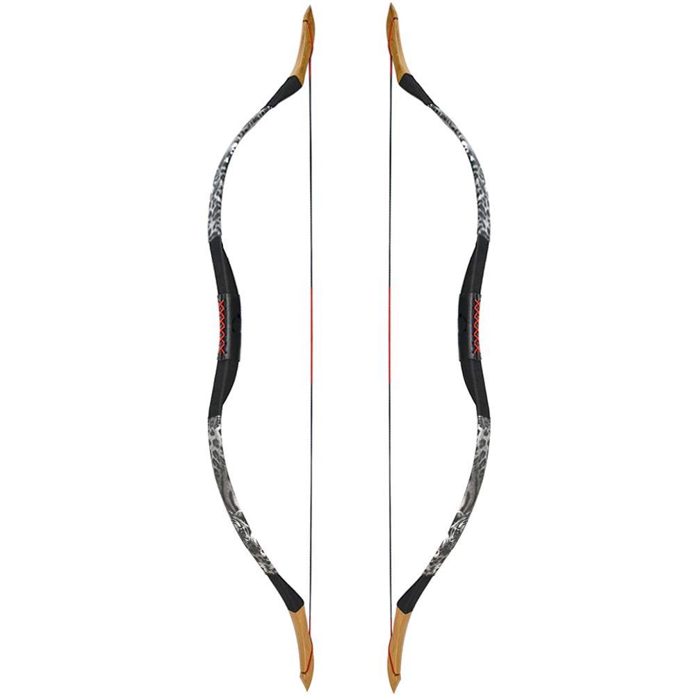 Arc Recourbé Traditionnel SHARROW – 55 Pouces – 20-50 Lbs – Bois – Chasse & Cible