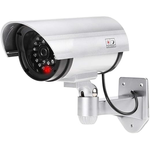 Realistic Dummy CCTV Camera with Flashing LED
