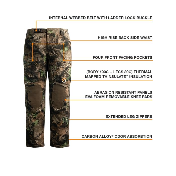 ScentLok Midweight Windproof Camo Saddle Hunting Pants for Men3