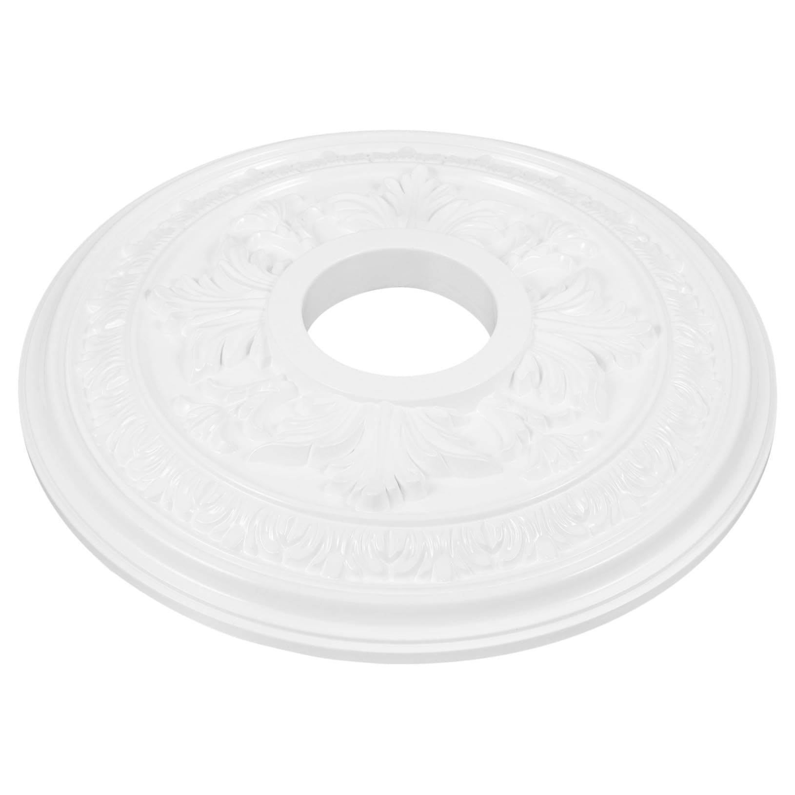 Médaillon de plafond décoratif en PU blanc iplusmile pour bureau
