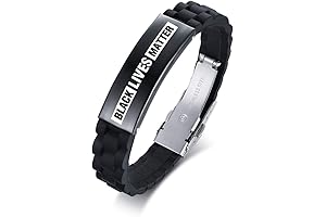 Black Lives Matter Silicone Wristband for Awareness and Support