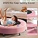 BCAN 36'' Toddler Trampoline, ASTM Certified - Kids Trampoline for Ages 1-6, Foam Handle & Safe Thickened Cover, Mini Trampoline for Kids Indoor, Easy to Assemble