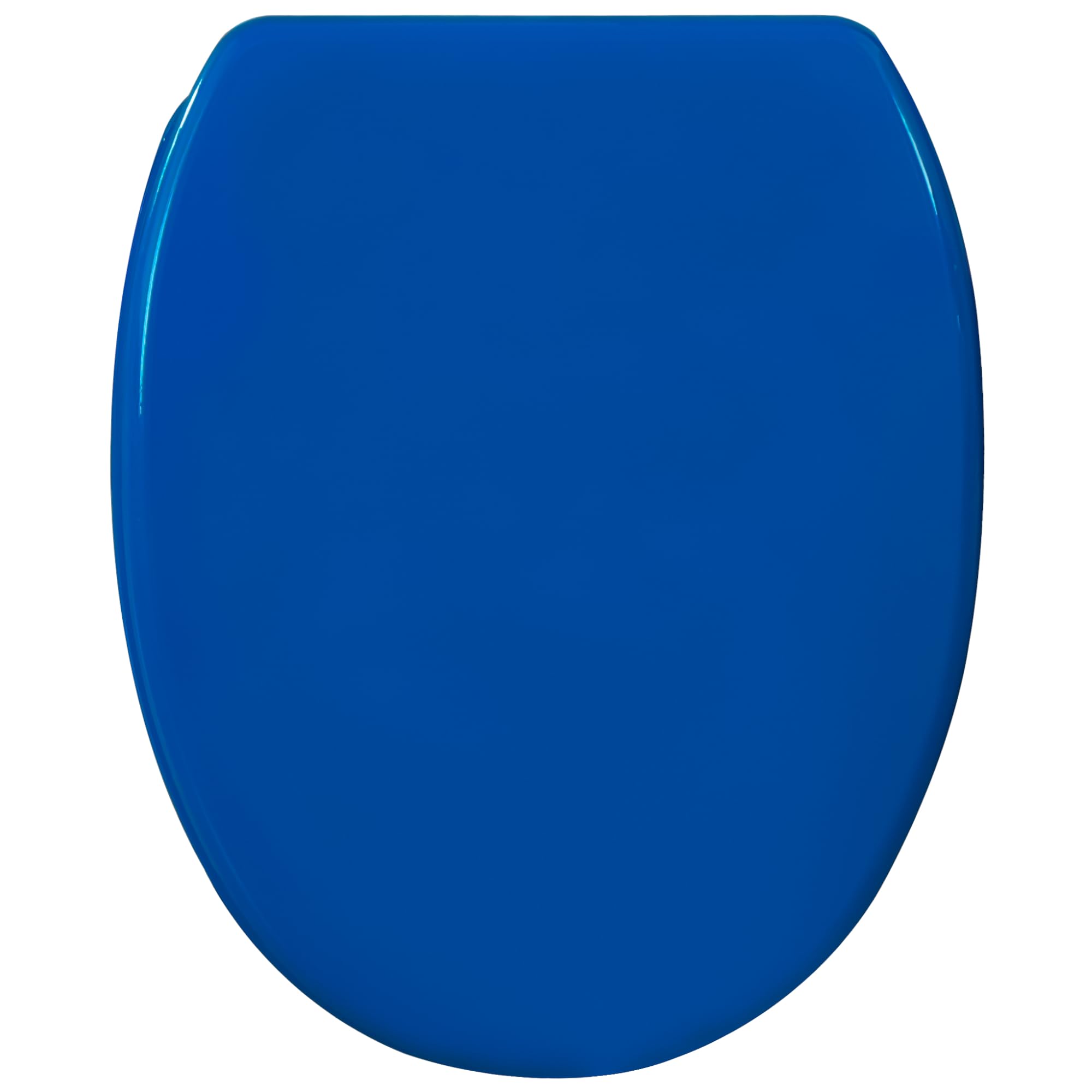 Sanilo Sedile WC con chiusura ammortizzata e sgancio rapido, il coperchio del WC può essere rimosso con la semplice pressione di un pulsante, facile montaggio dall'alto (Azzurro)