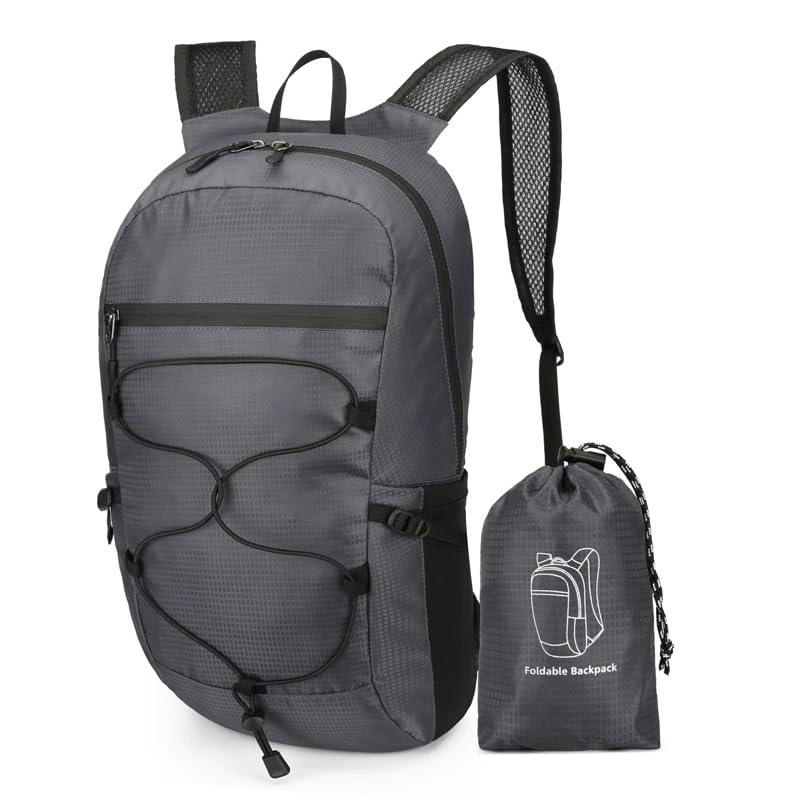 Mochila ligera portátil 20L para senderismo unisex miniatura 2