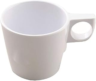 Thunder Group 3-1/4-Inch Stacking Cup, 7-Ounce, White, Set of 12