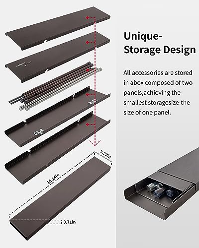 Travel Bird Portable Camping Table Mesa de Camping Plegable de Aluminio Ultraligera miniatura 6