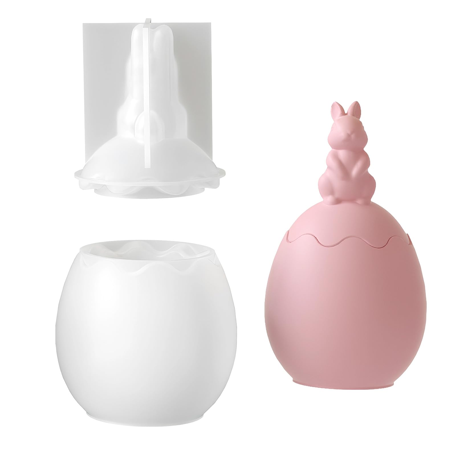 Snorvixre Themed Rabbits Holder Detachable Silicone Crafting Set for Creative Projects Handcraft