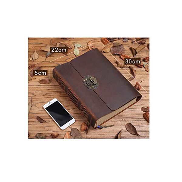 LANLANLife Handgemachte DIY Fotoalbum Leder A4 Notebook Tagebuch Handbemalte Graffiti-Skizze Malbuch chinesischen Stil… – Bild 3
