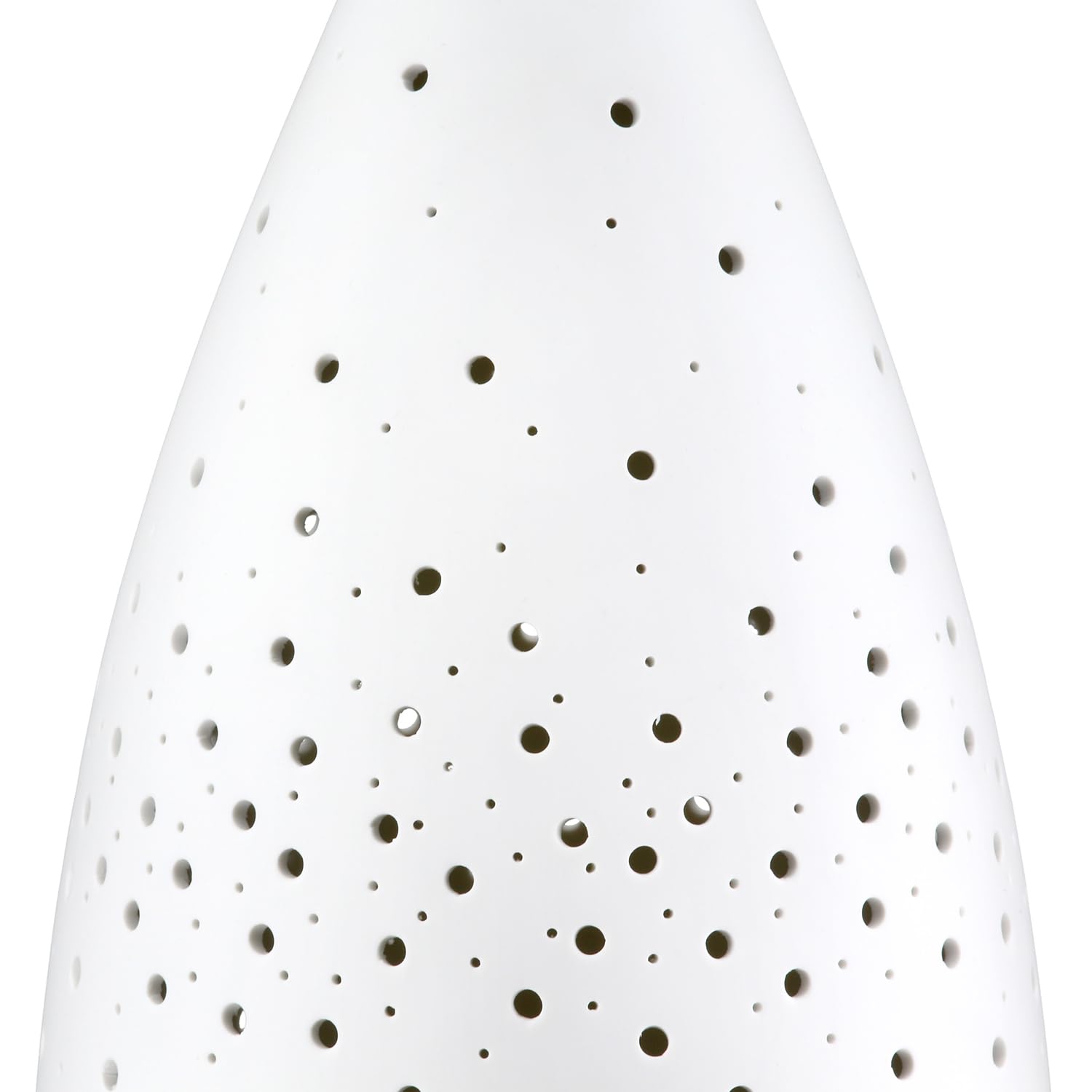 GILDE Tischleuchte Galaxy - Porzellan matt, H 42 cm x Ø 16 cm