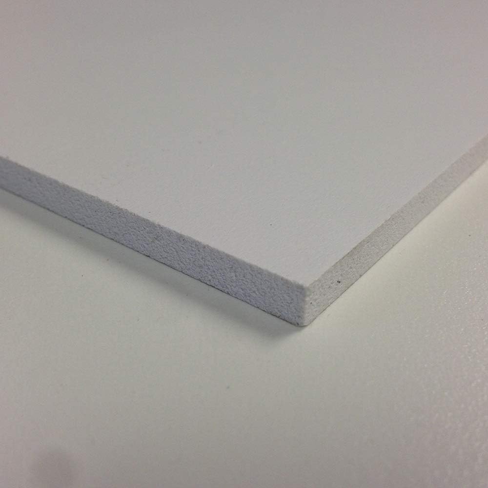 3mm White Matt Foamex Foam PVC Sheet 17 Sizes to Choose (3050mm x 1560mm)