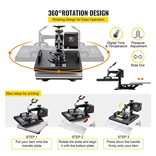 Máquina de prensa térmica 5 en 1 para sublimación miniatura 5