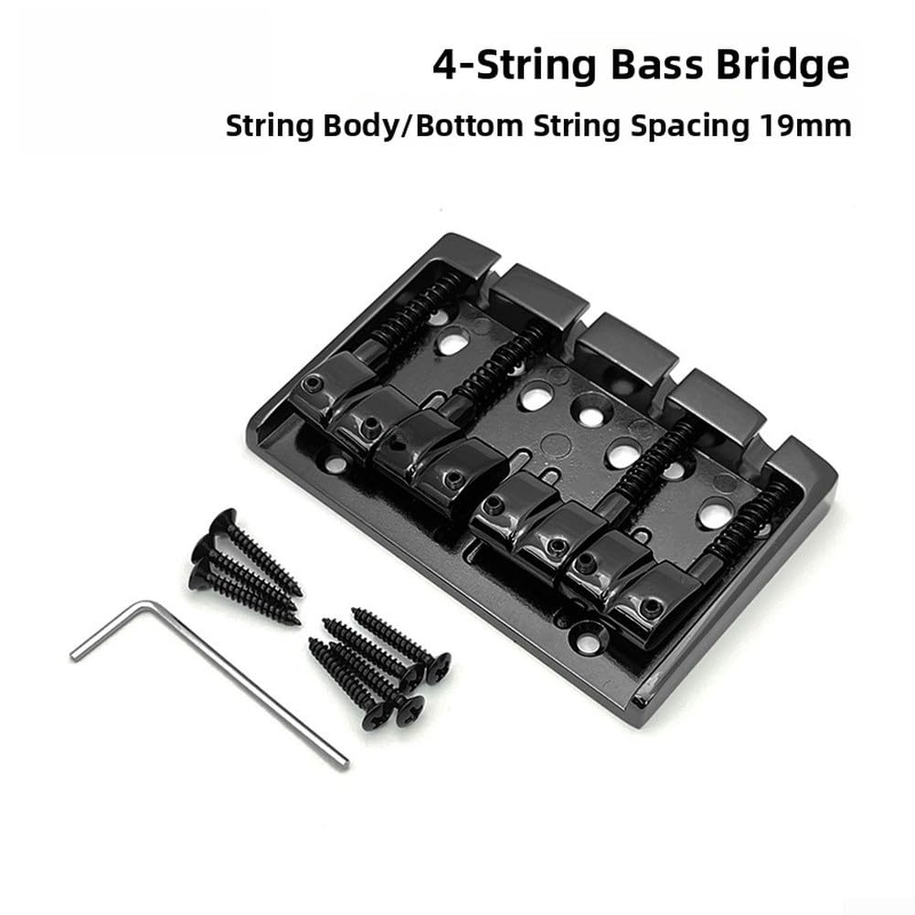 Basse 4 cordes en alliage pour chevalet 19 mm Espacement basse 4 cordes