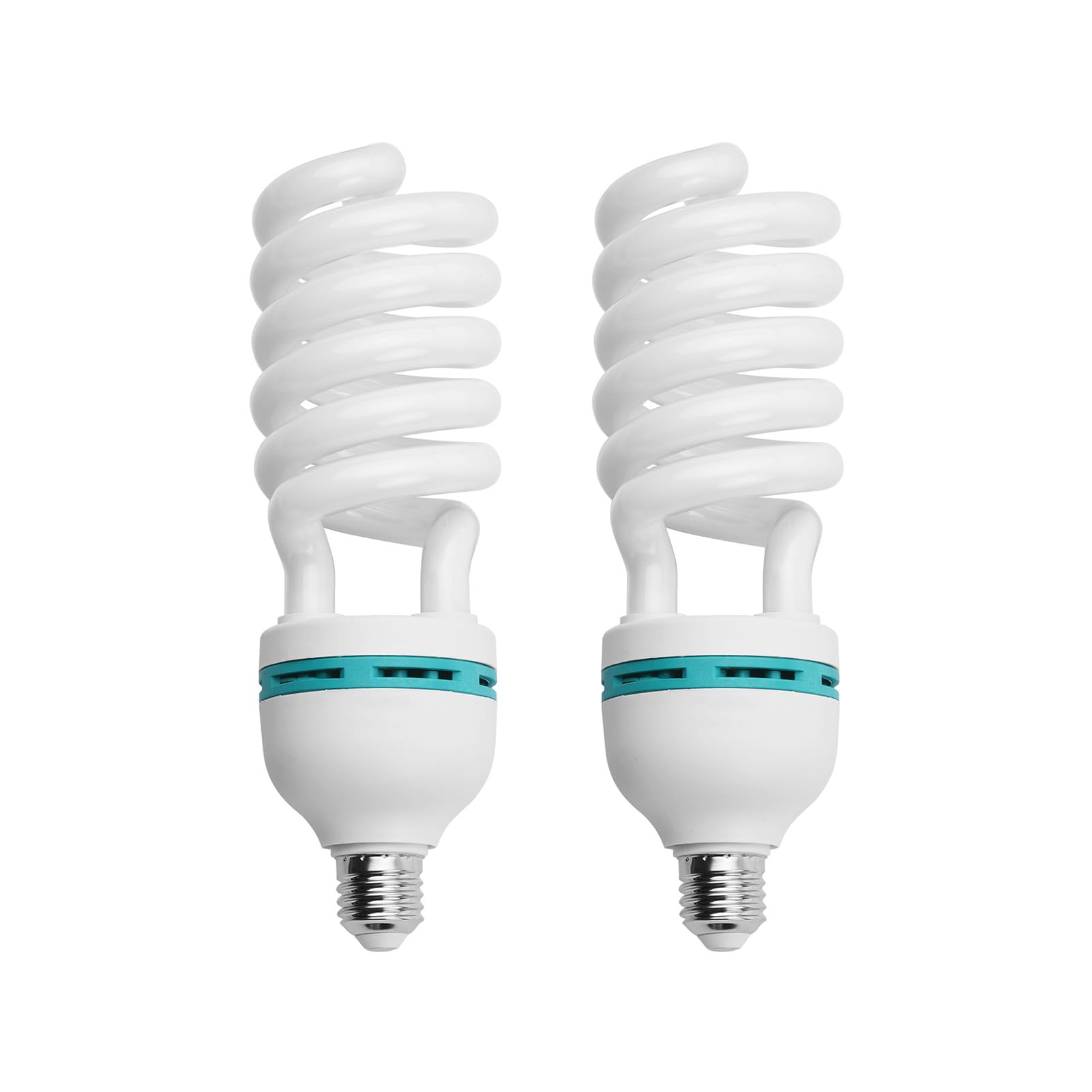 Andoer Bombilla fluorescente espiral de 135 W, 5500 K, luz diurna, casquillo E27, ahorro de energía, para estudio/vídeo/fotografía, 2 unidades