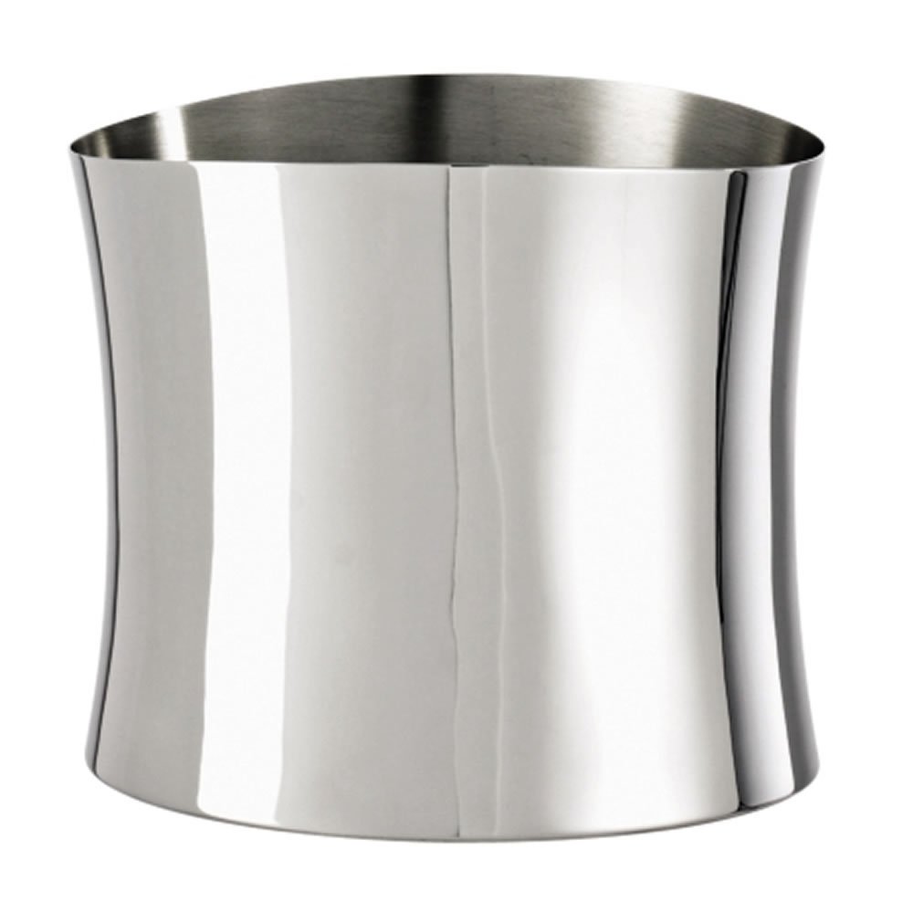 Sambonet 56754 20 Bamboo Wine Cooler 18/10 Stainless Steel, Height 20.3 cm, Silver, 24 x 19.5 cm x 21 cm.